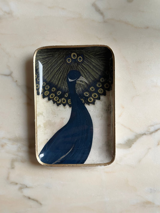 Mini tray Peacock