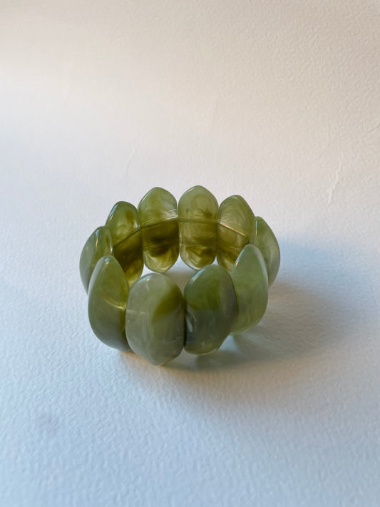 Phoebe Resin Bracelet Green