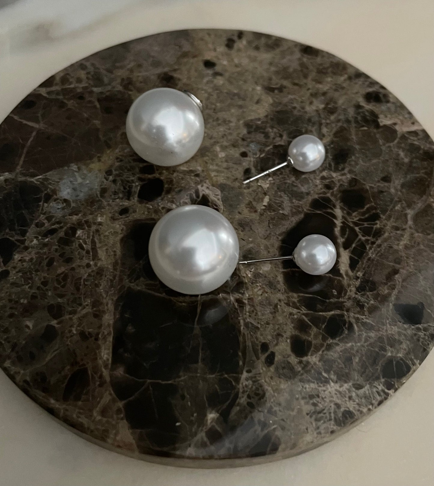 Double Pearl Earring