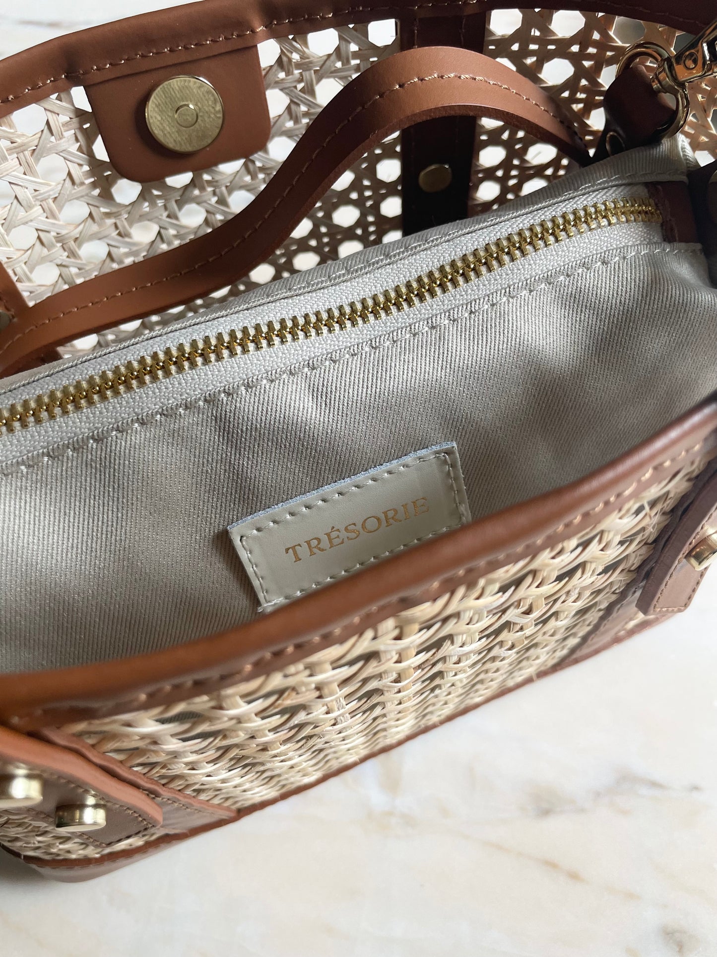 Sylvie rattan bag
