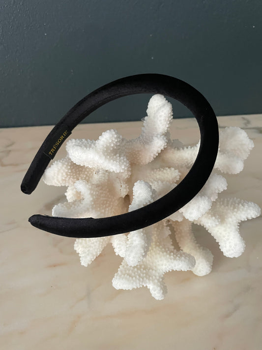 Velvet headband black
