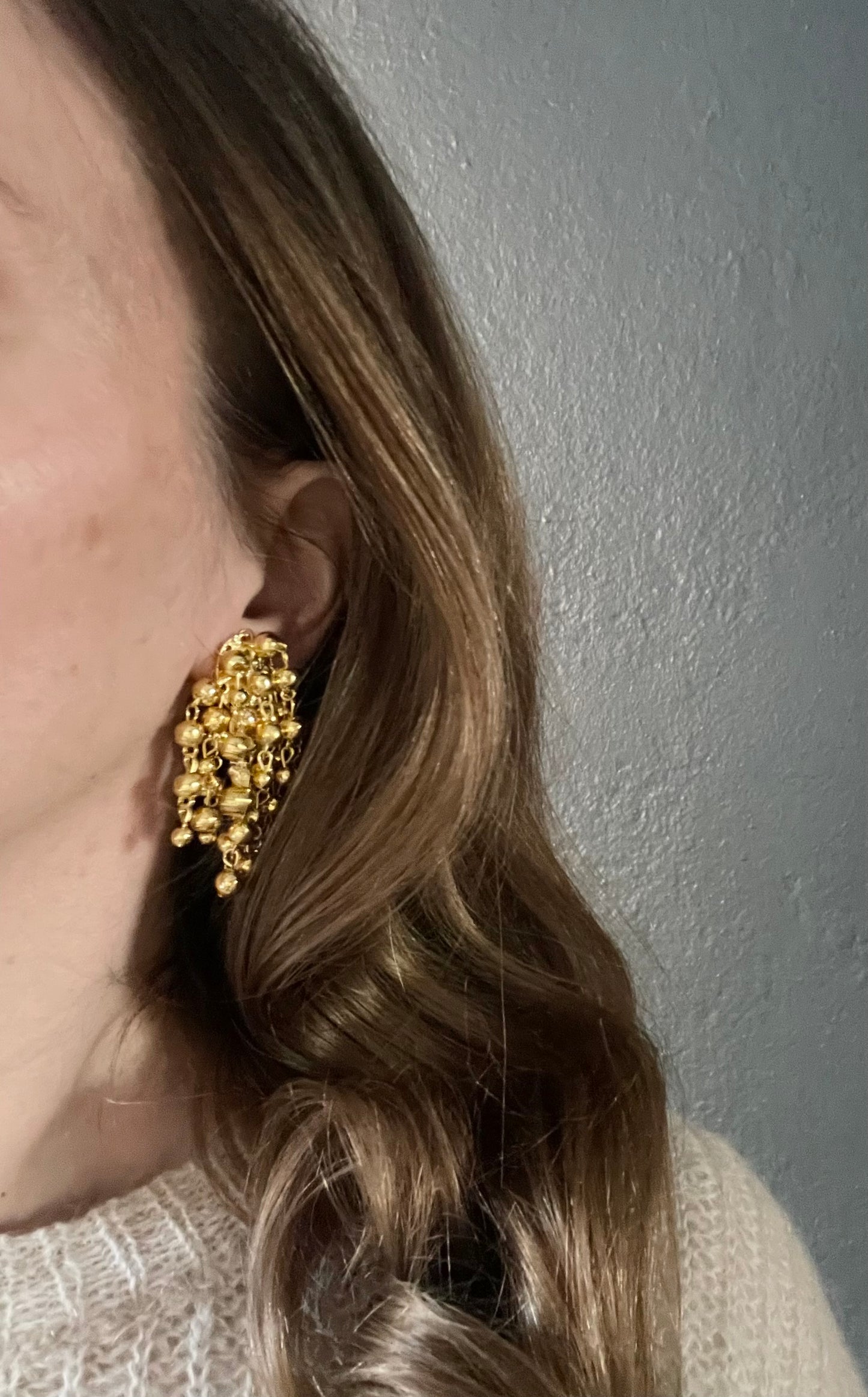 Fizzy Earring Clip Gold