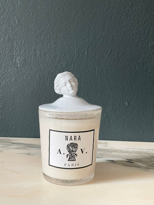 Marie Antoinette candle lid for glass candle