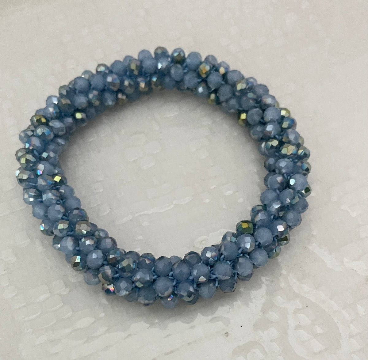 Daria hair & wrist band Dusty Blue