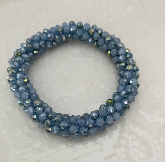 Daria hair & wrist band Dusty Blue