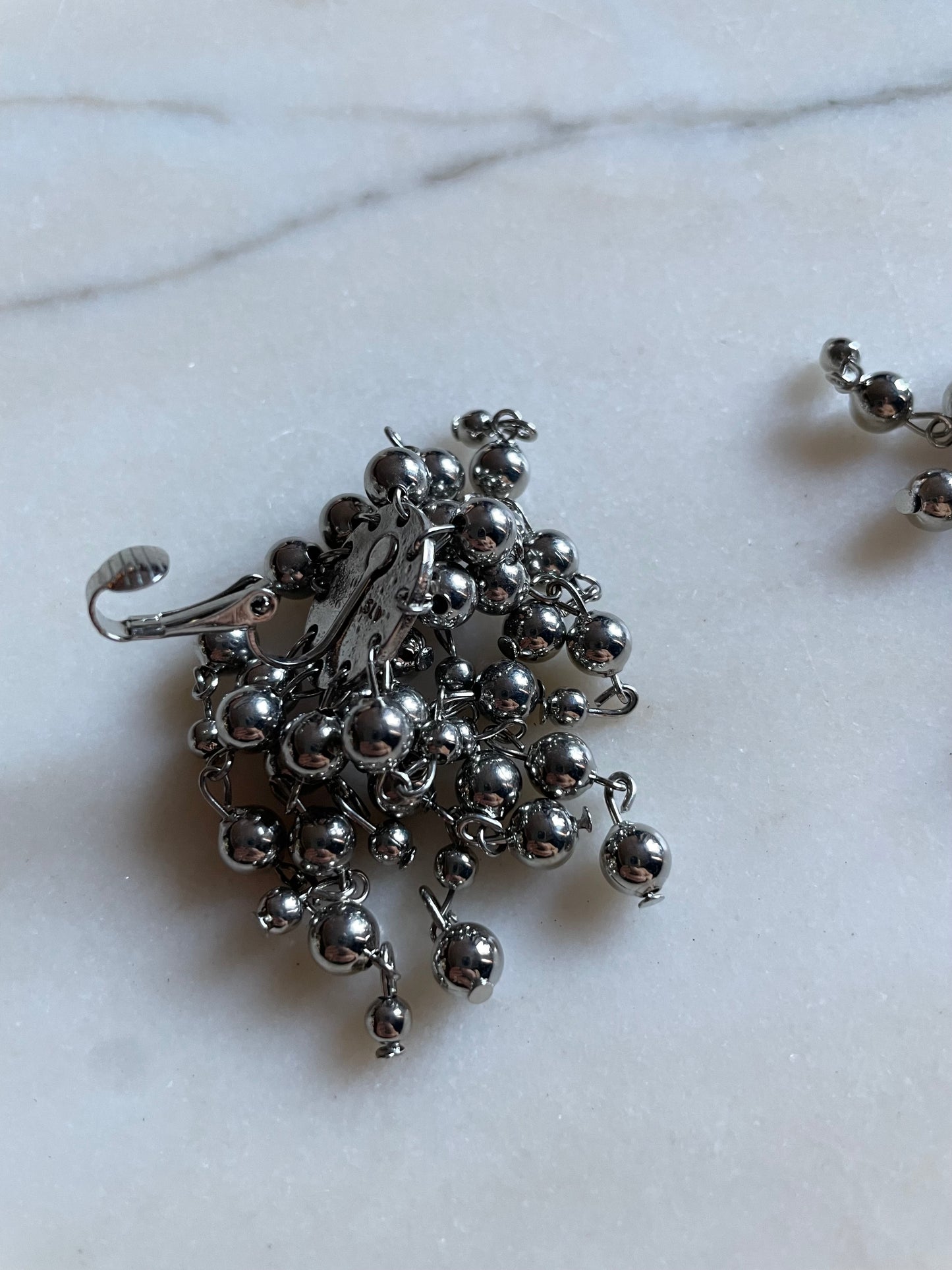 Fizzy Earring Clip Silver
