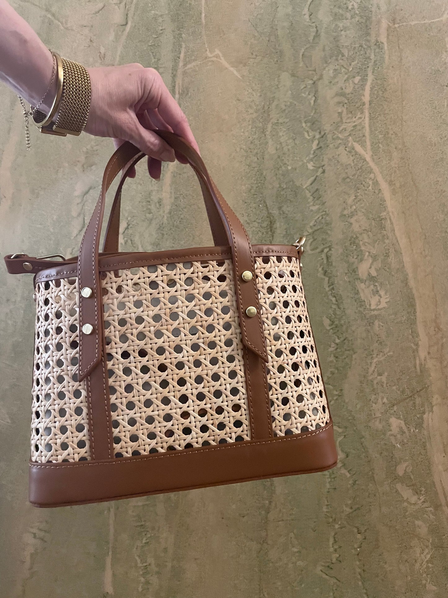 Sylvie rattan bag