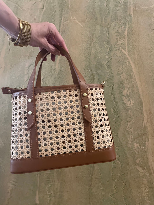 Sylvie rattan bag