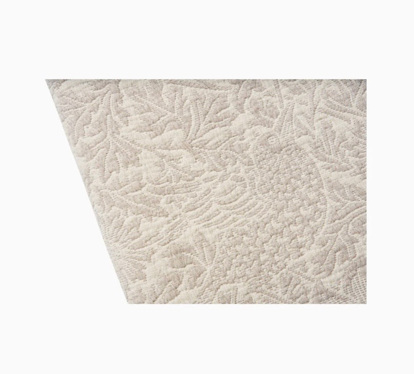 William Morris Anemone throw blanket Beige