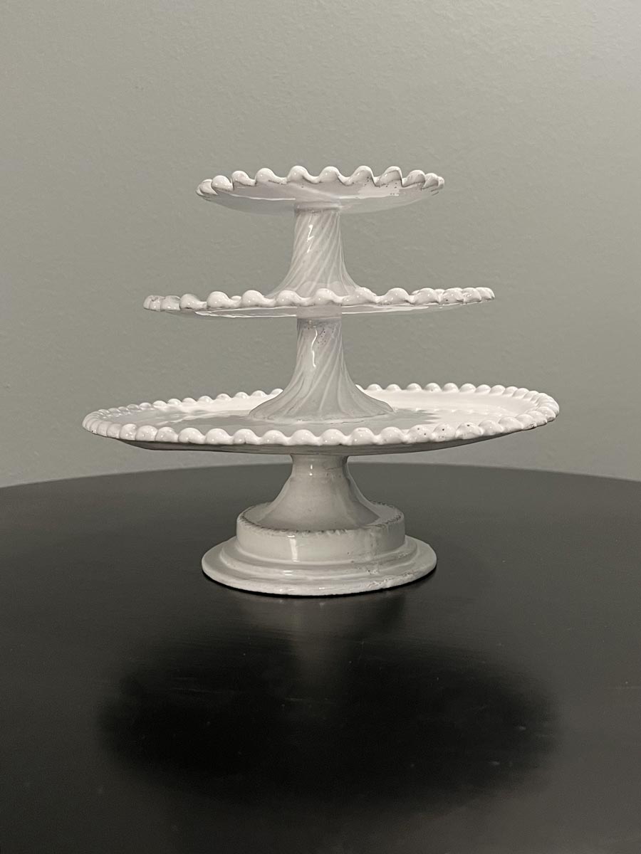 Adelaide three level cake stand astier de villatte