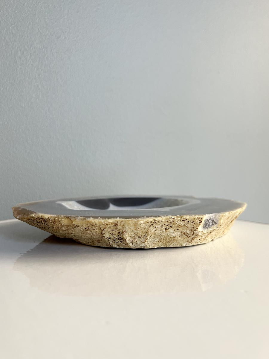 Natural agate bowl 