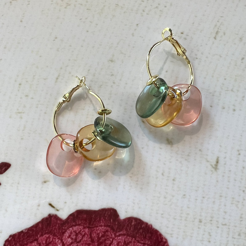 Aida drop earring pastel