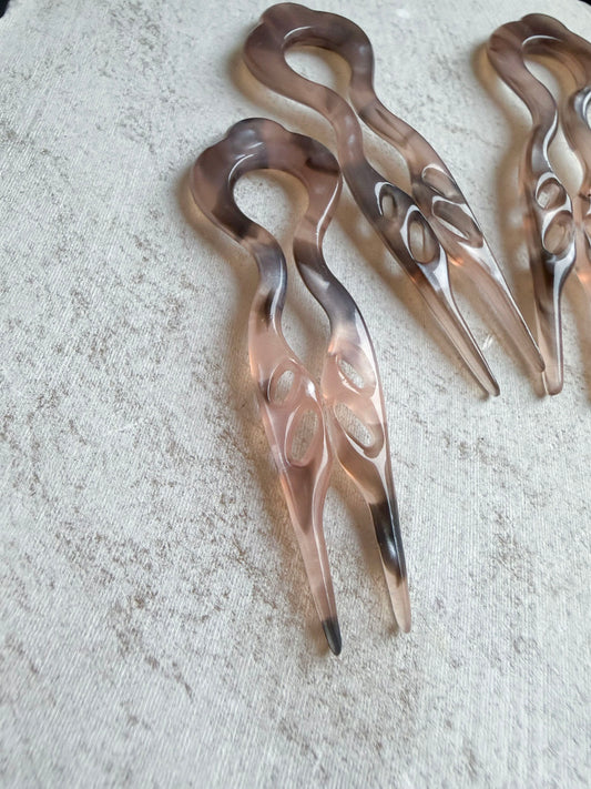 Amelie Mini Hair Pin Rose - Set of 3