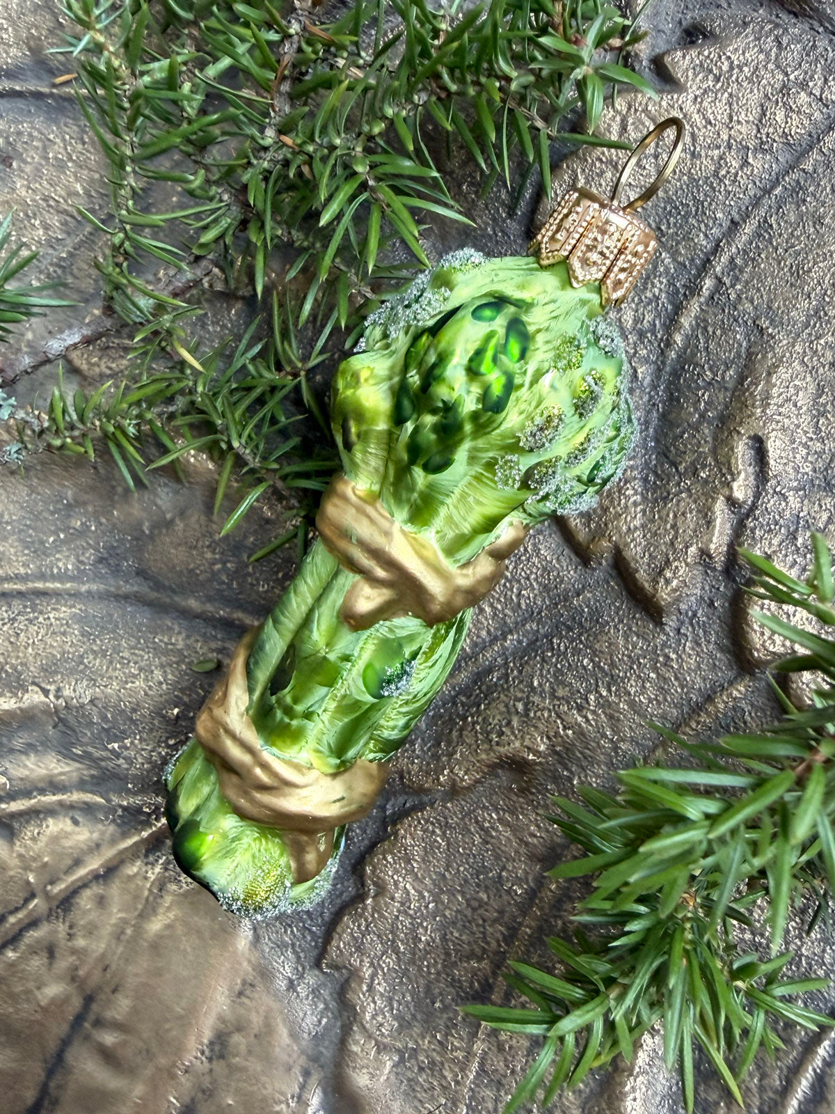 Asparagus Glass Ornament