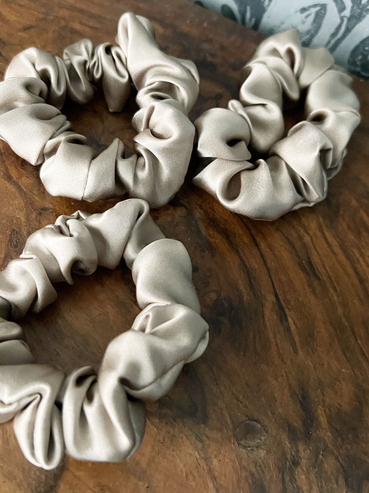 Aurelia Large Silk Scrunchie Sand