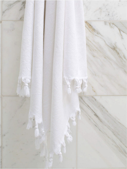 Bath towel Baklava white