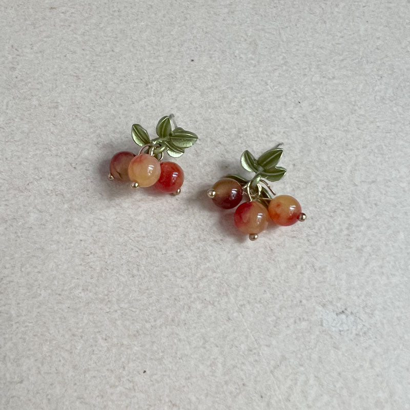 Wild berry earring orange