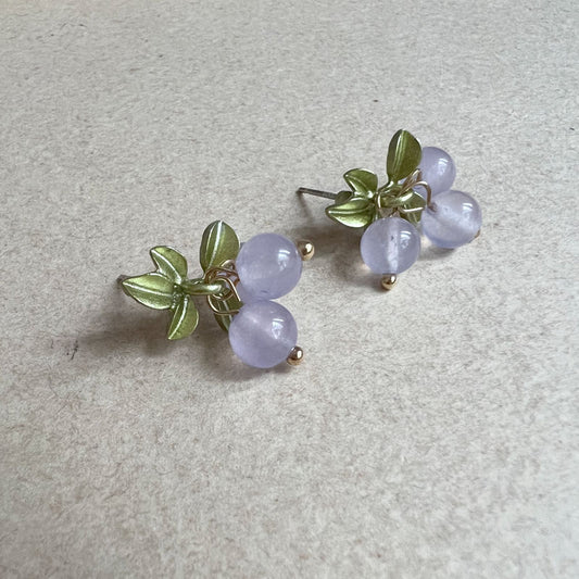 Wild berry earring lilac