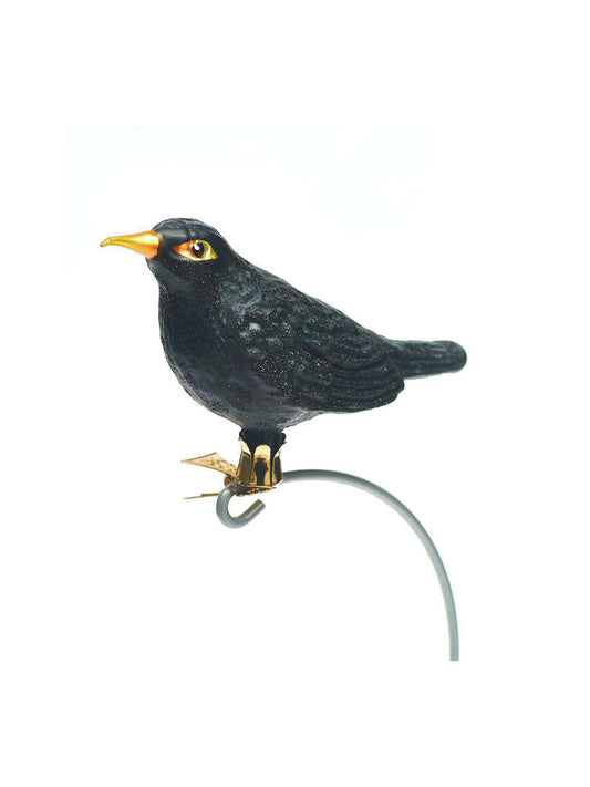 Blackbird Ornament with Clip