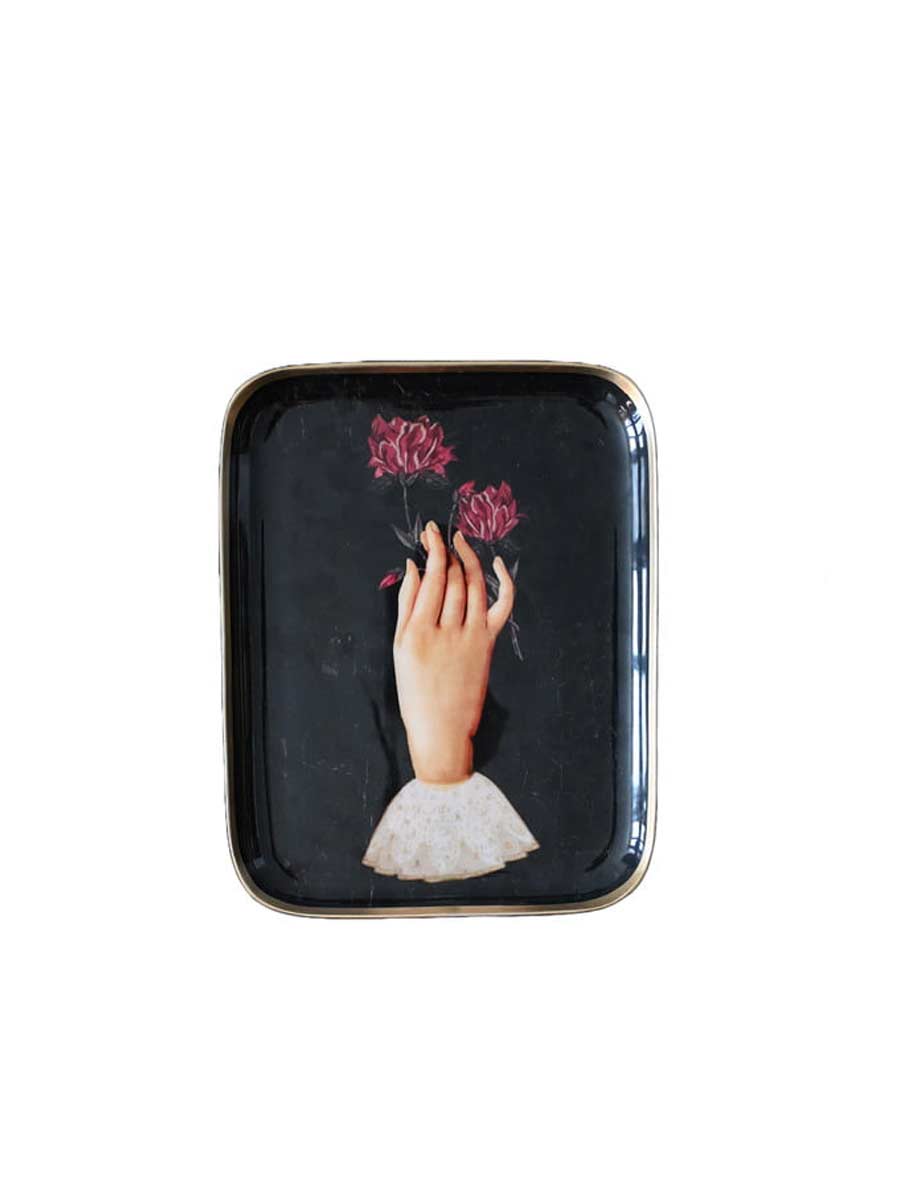 Hand with Rose tray