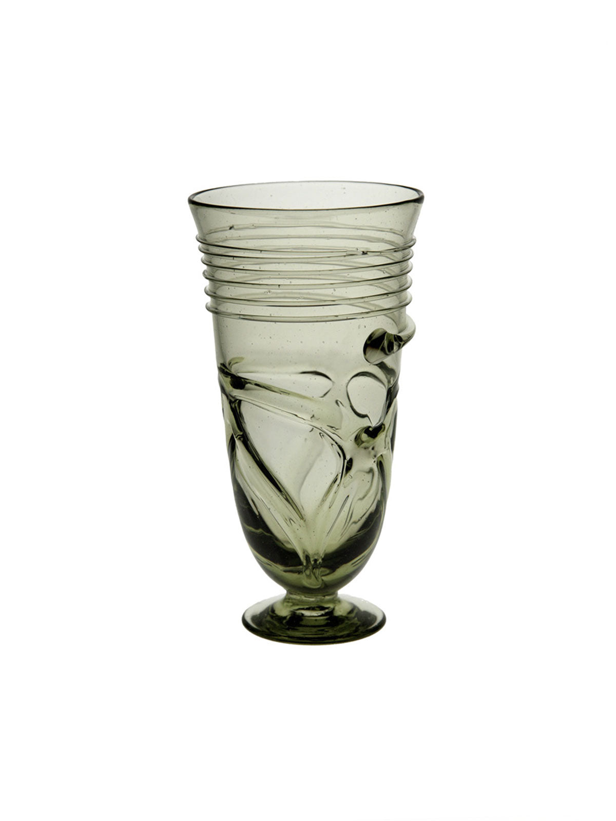 Glass with Thread Decoration