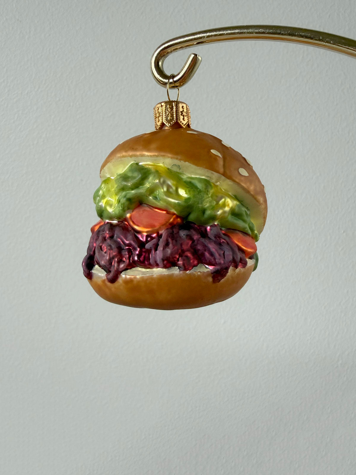 Burger Glass Ornament