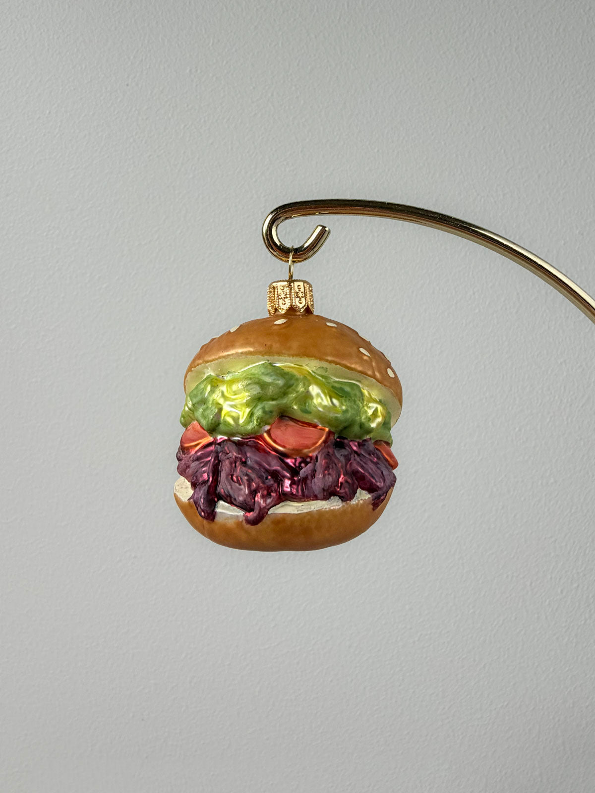 Burger Glass Ornament