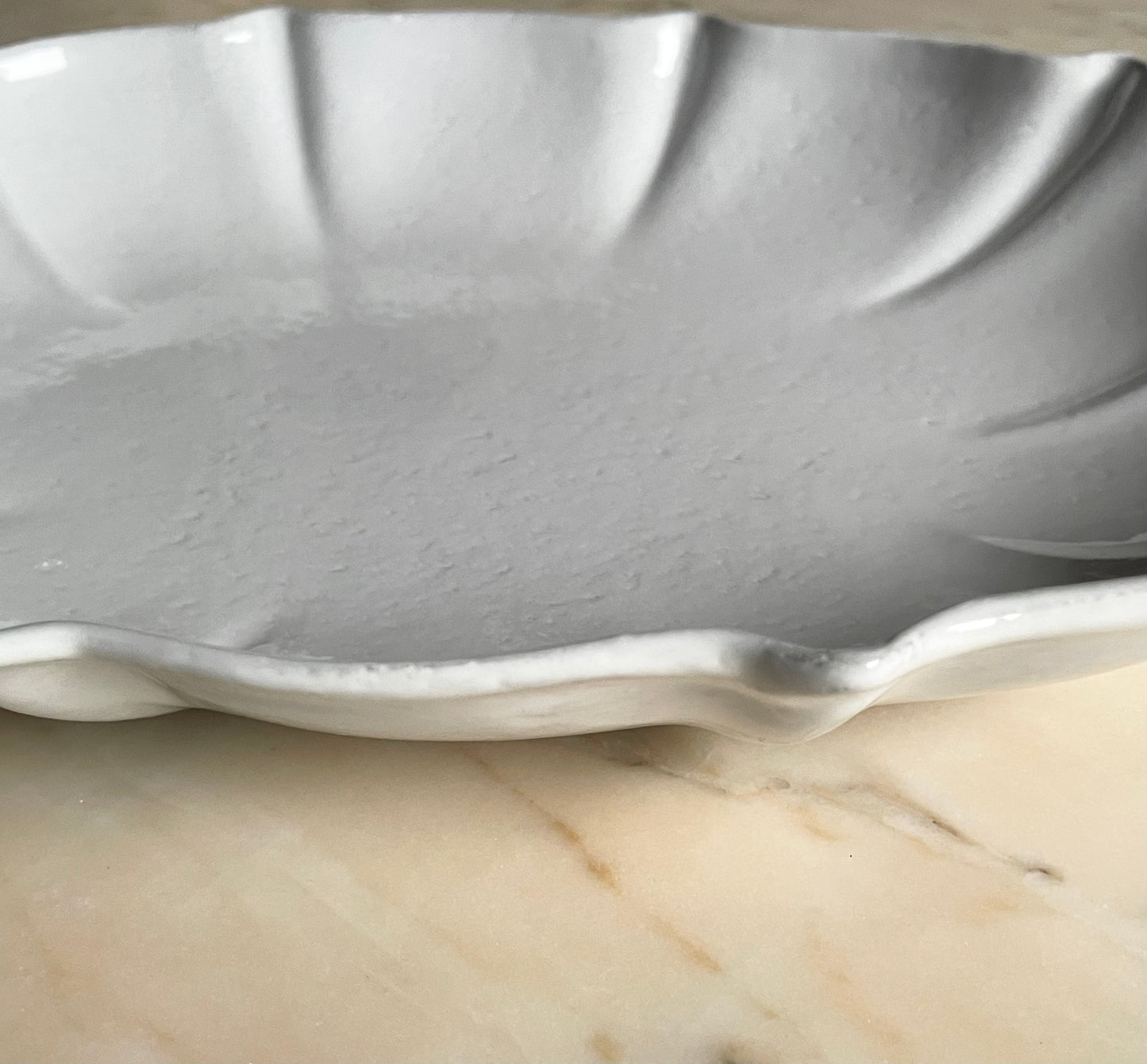 Oval Drapé platter