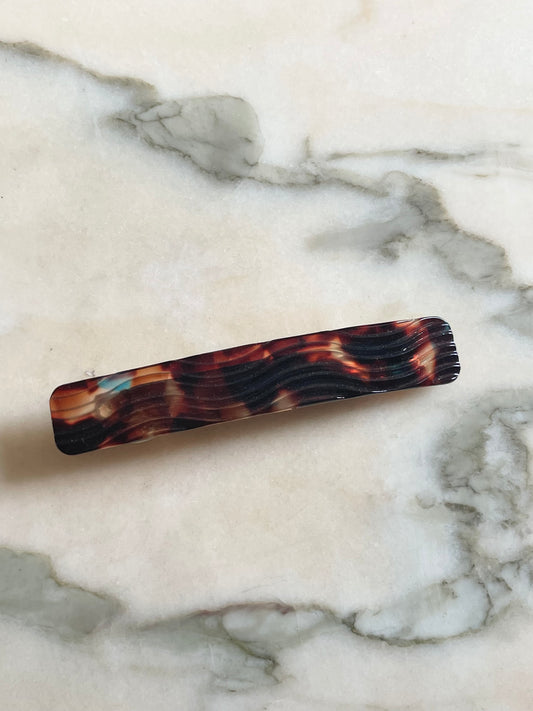 Lulu hair barrette Brown