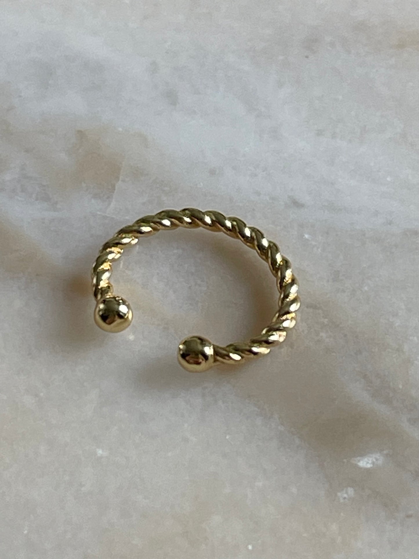 Rope Ear Cuff Gold