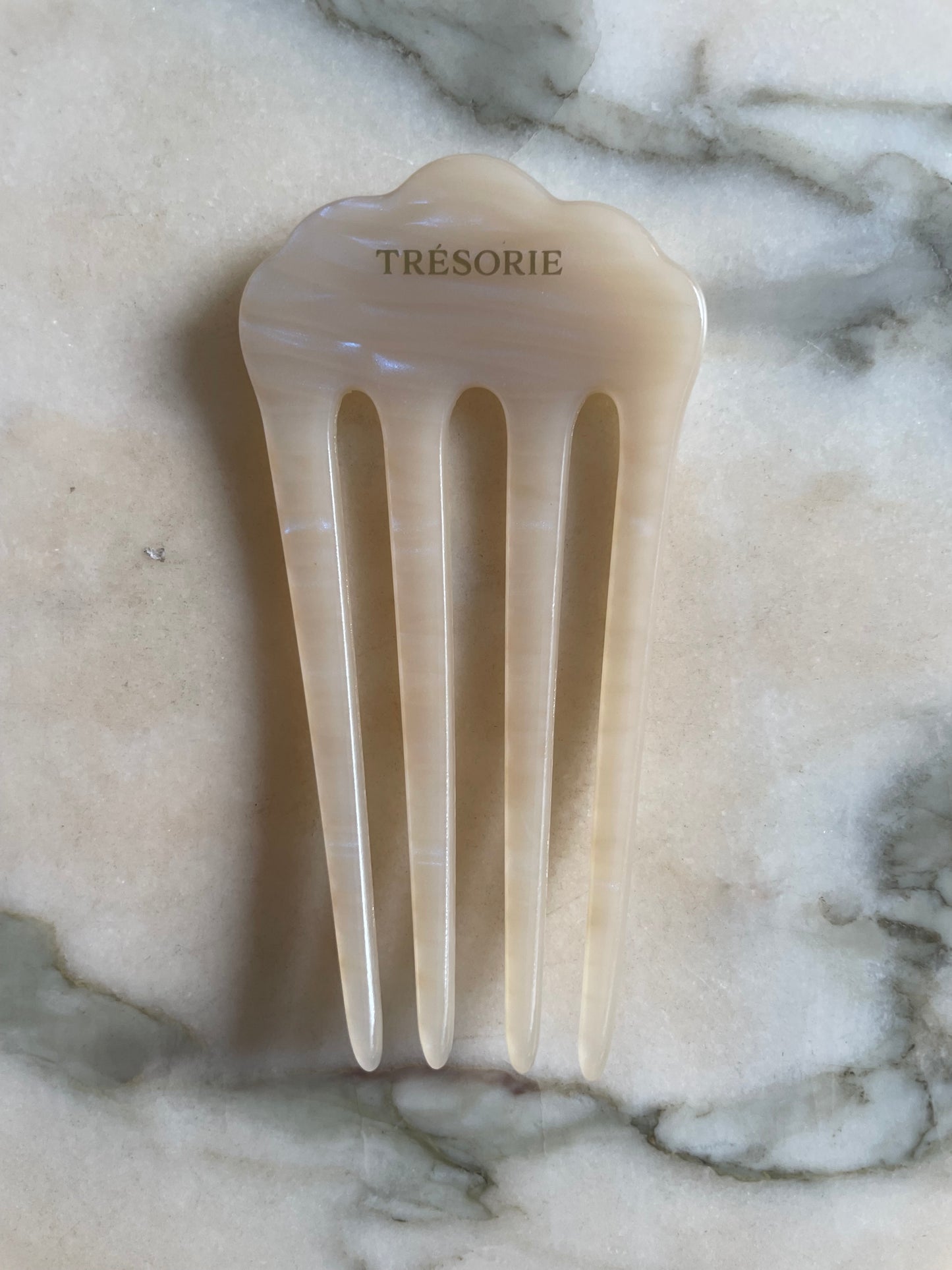 Emelie hair comb Pearly