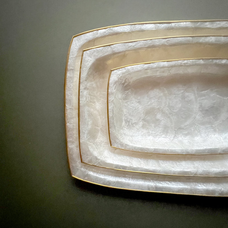 Reactangular Capiz Tray