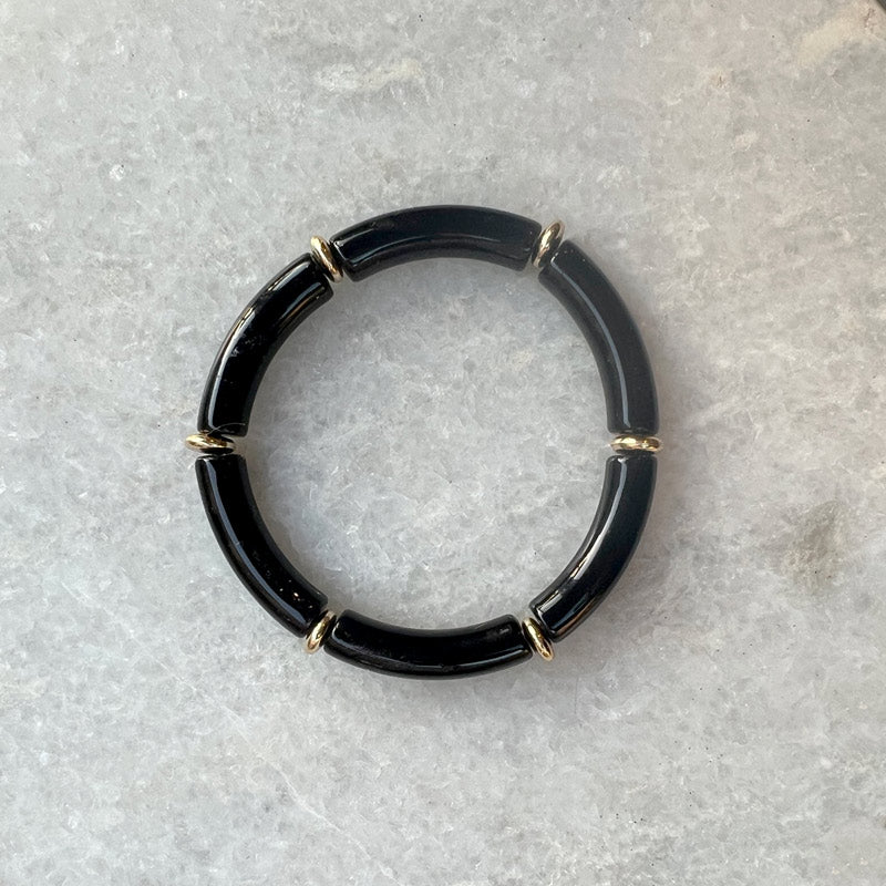 Capri silm bracelet black