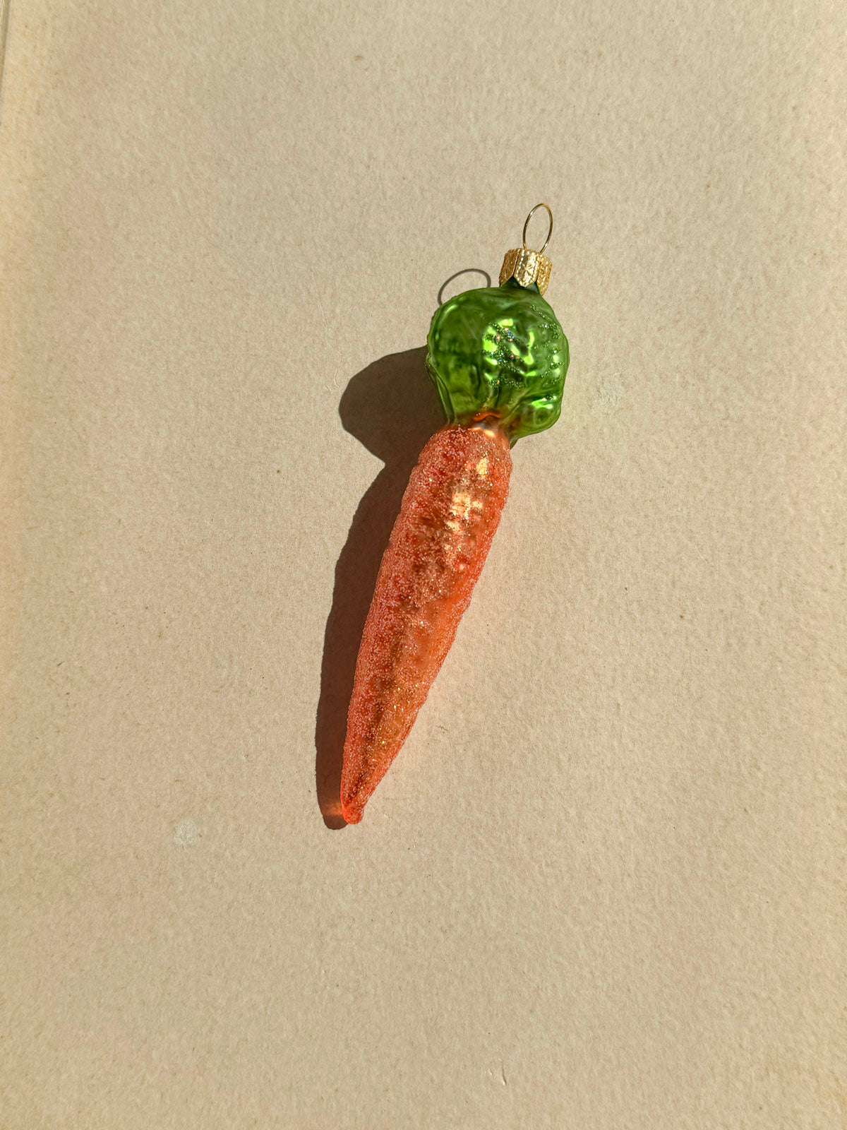 Carrot Glass Ornament – Large