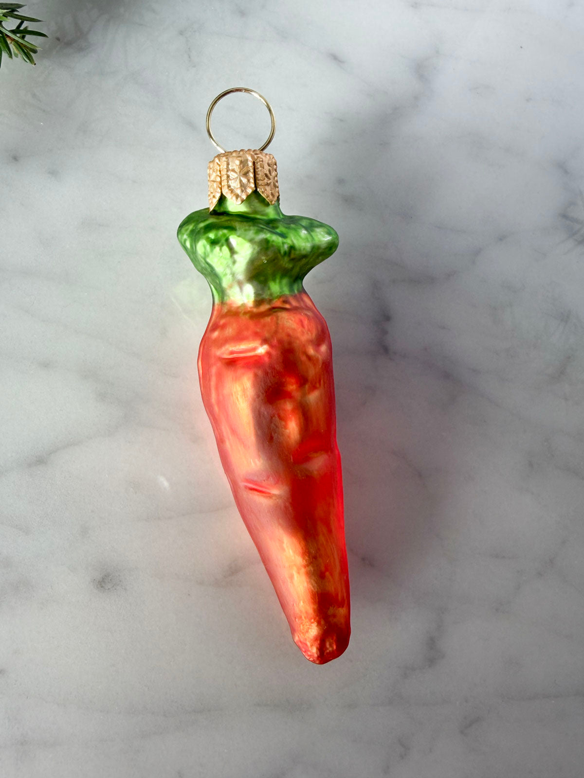 Carrot Glass Ornament