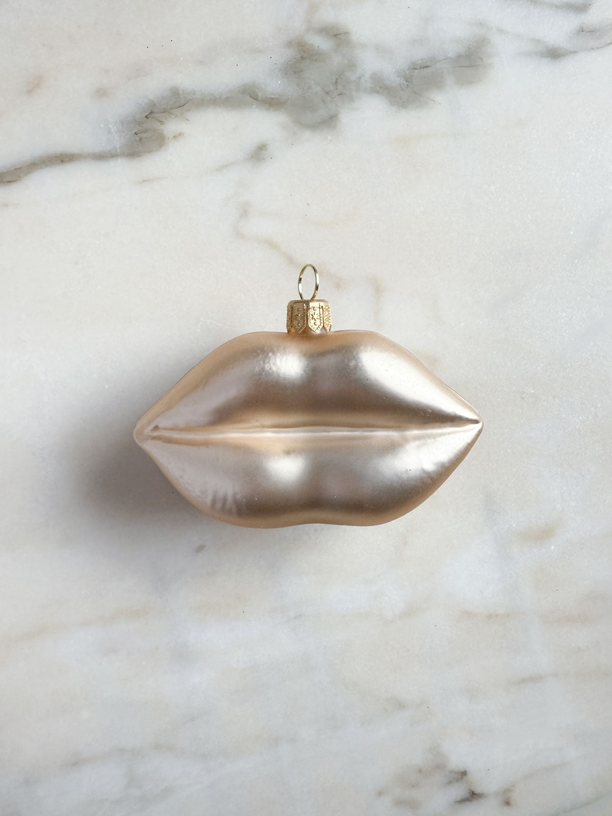 Gold Lips Ornament