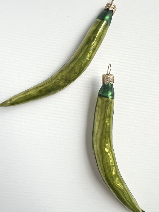 Chili Ornament, Green