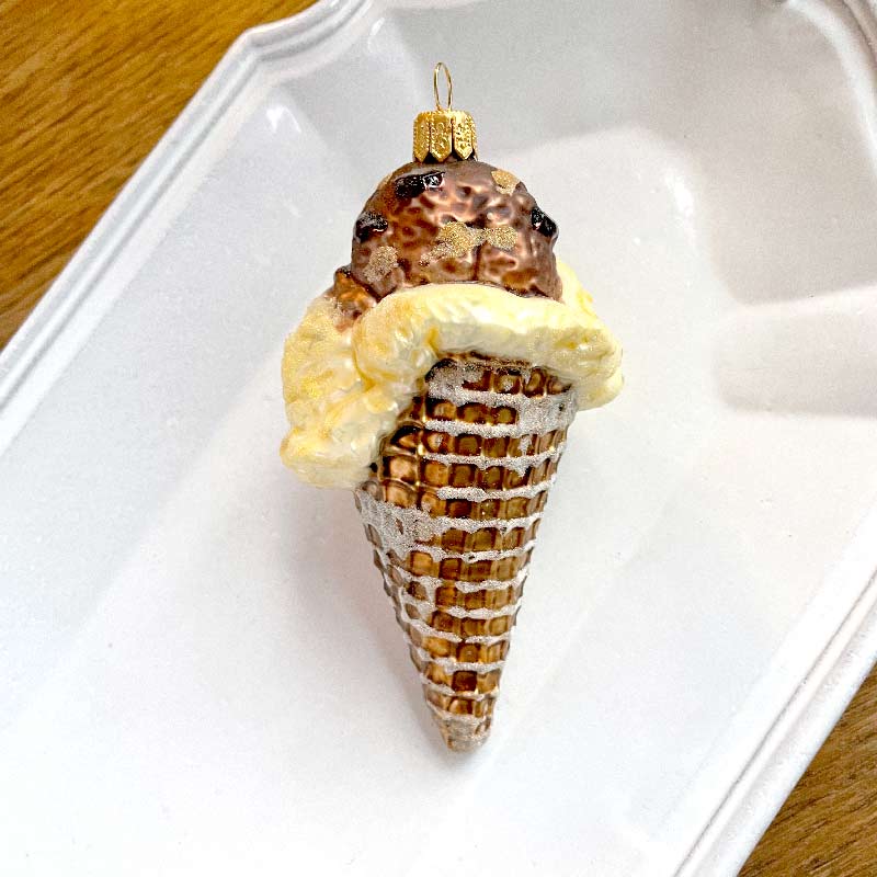 Icecream ornamnet, banana-choco