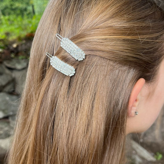 Christie hair clip silver