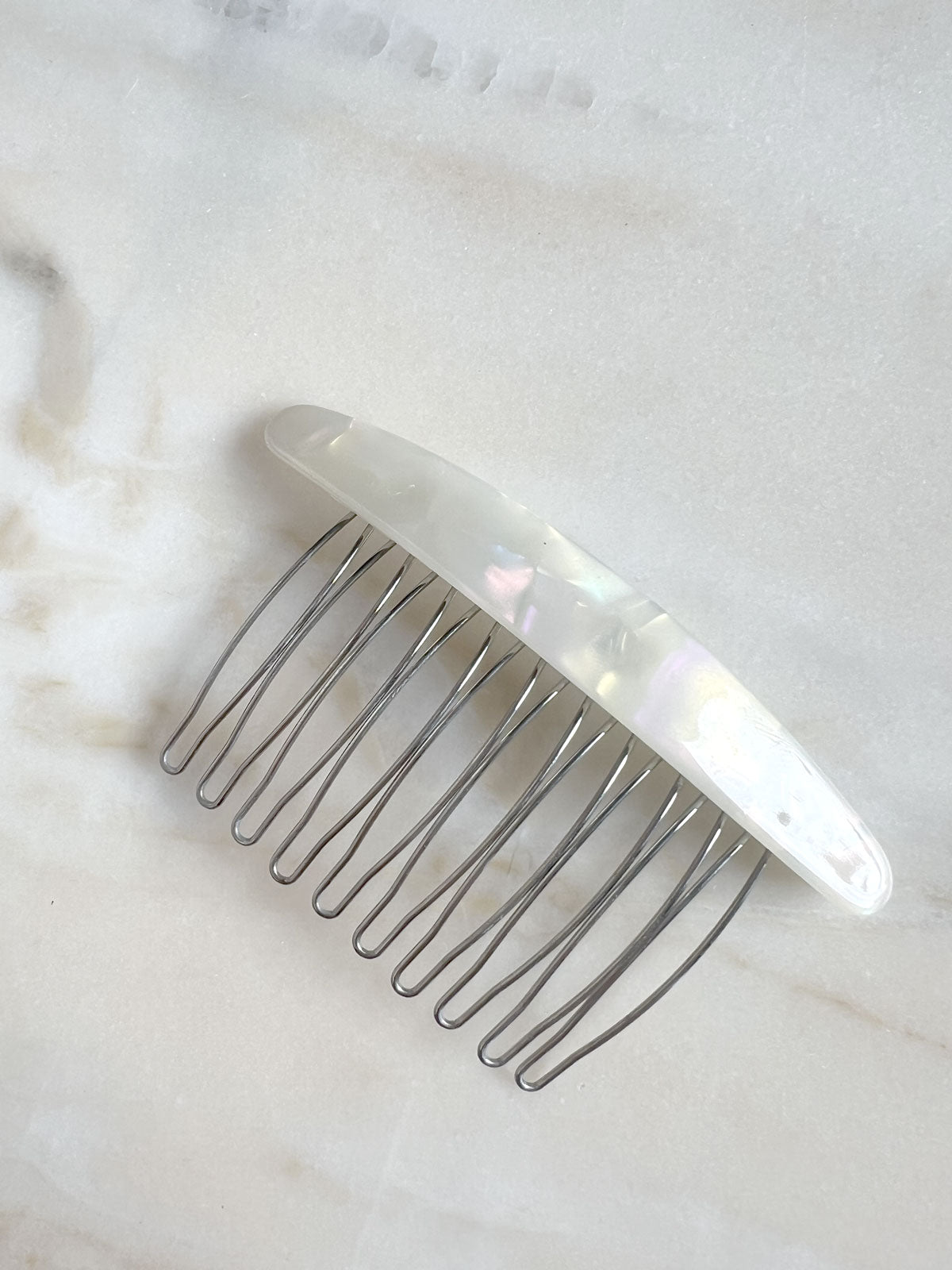 Classic Hair Comb Pearly