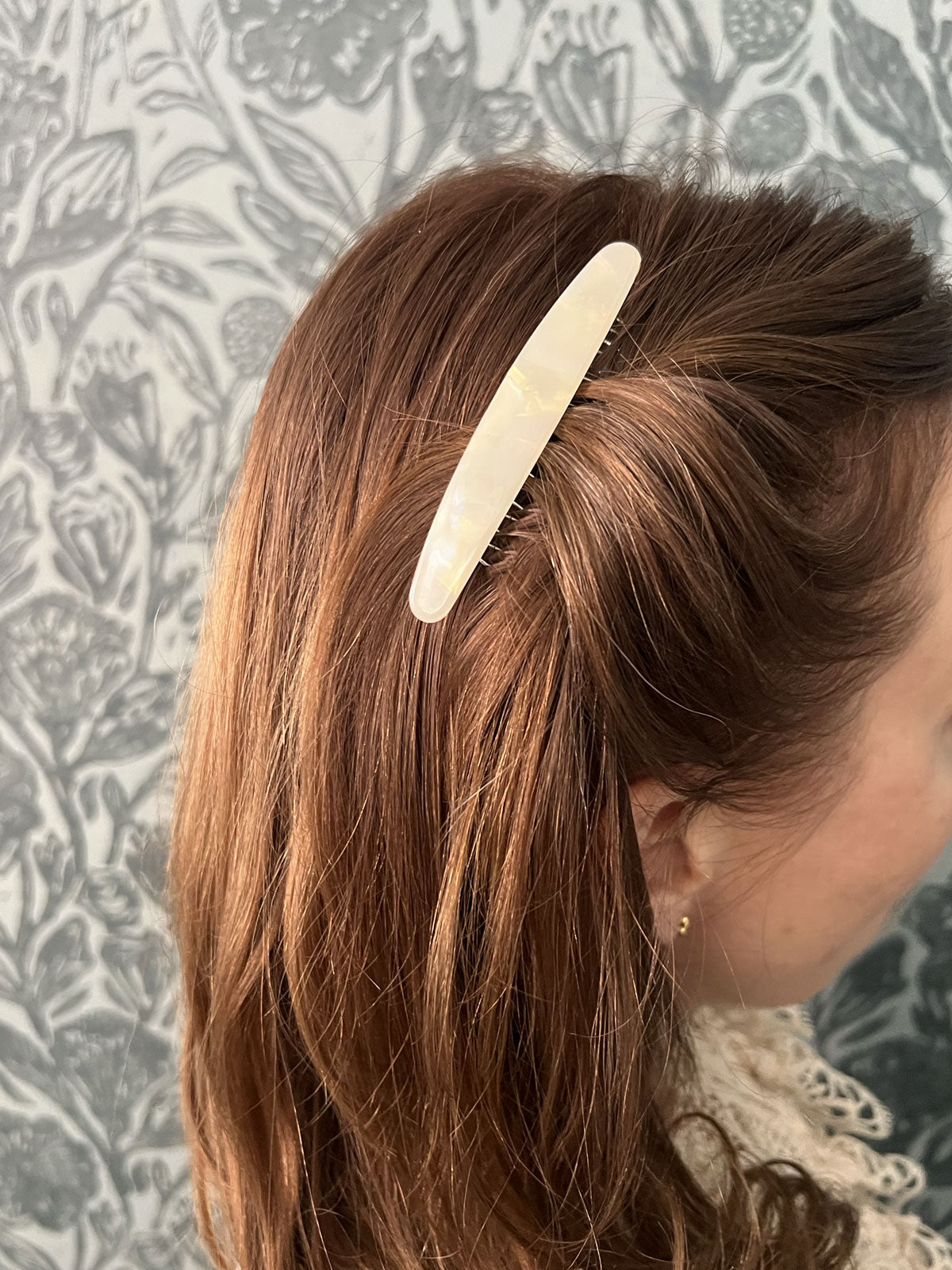 Classic Hair Comb Pearly