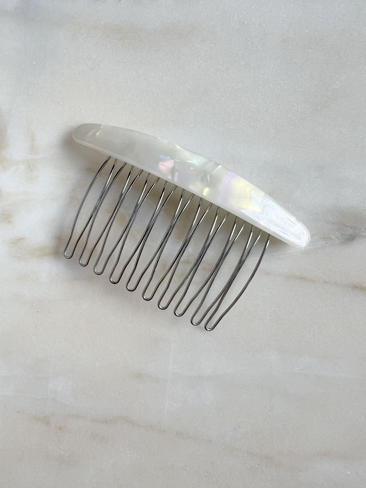 Classic Hair Comb Pearly