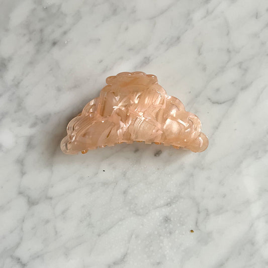 Coco hair claw peach