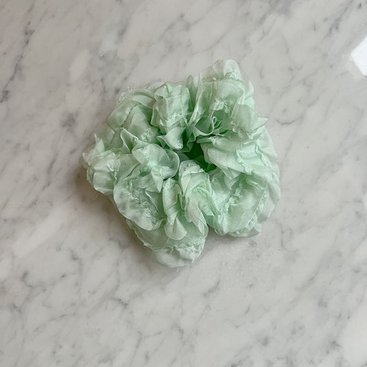 Scrunchie cotton candy green