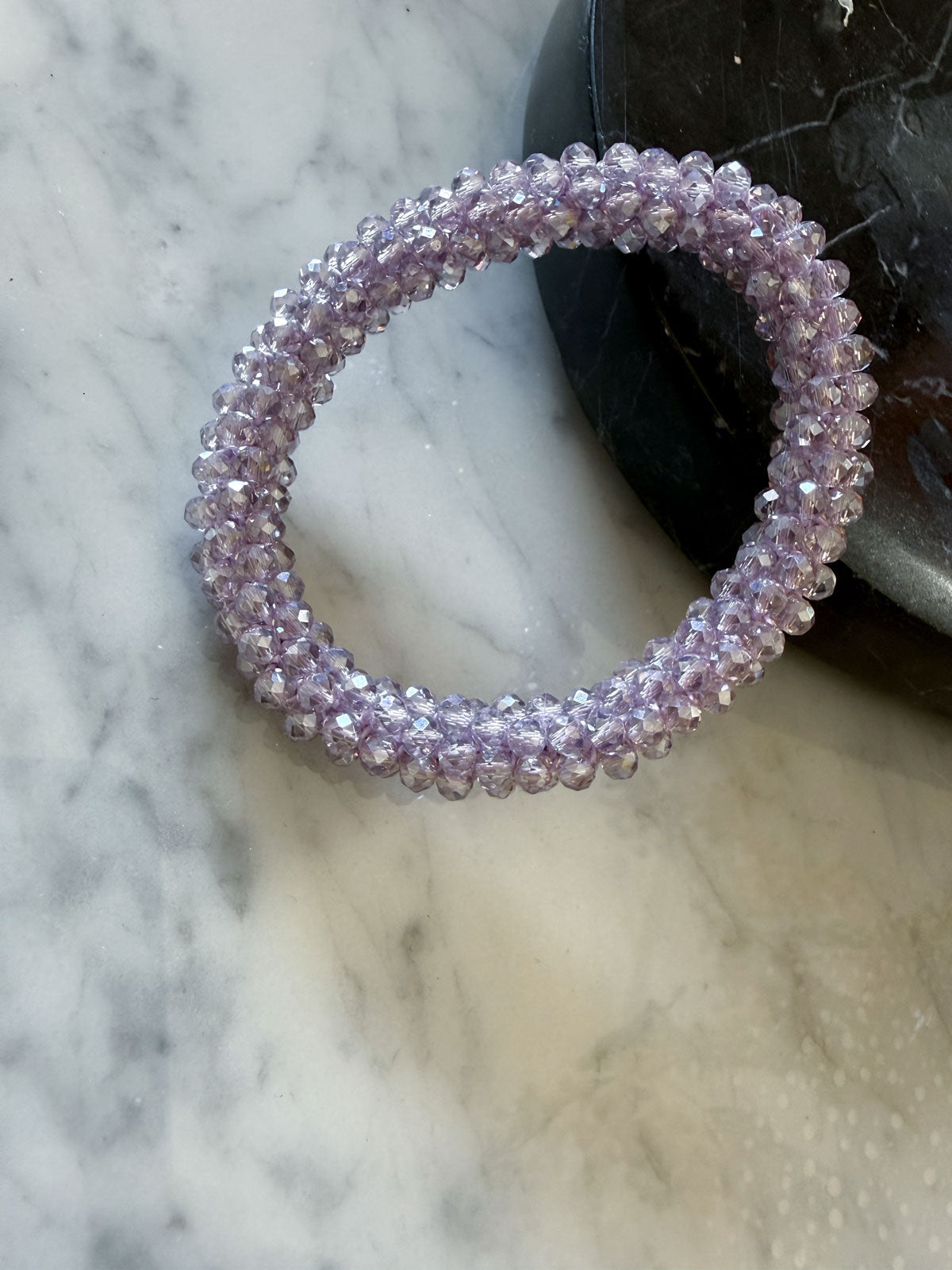 Daria hair & wrist band Amethyst