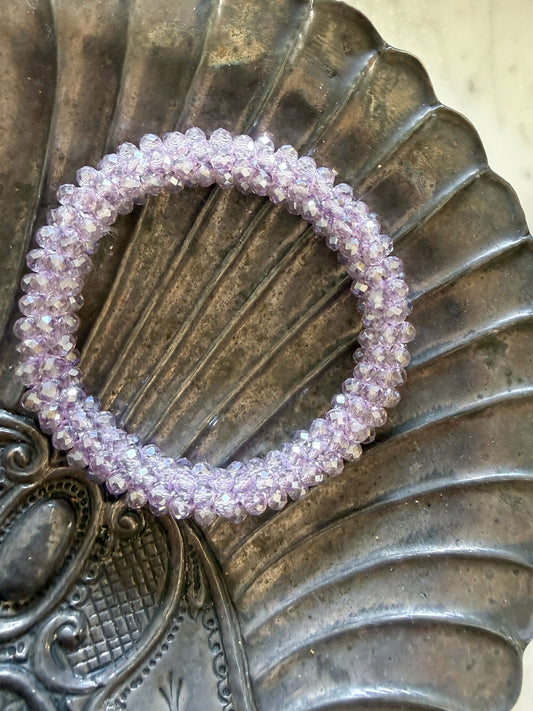 Daria hair & wrist band Amethyst