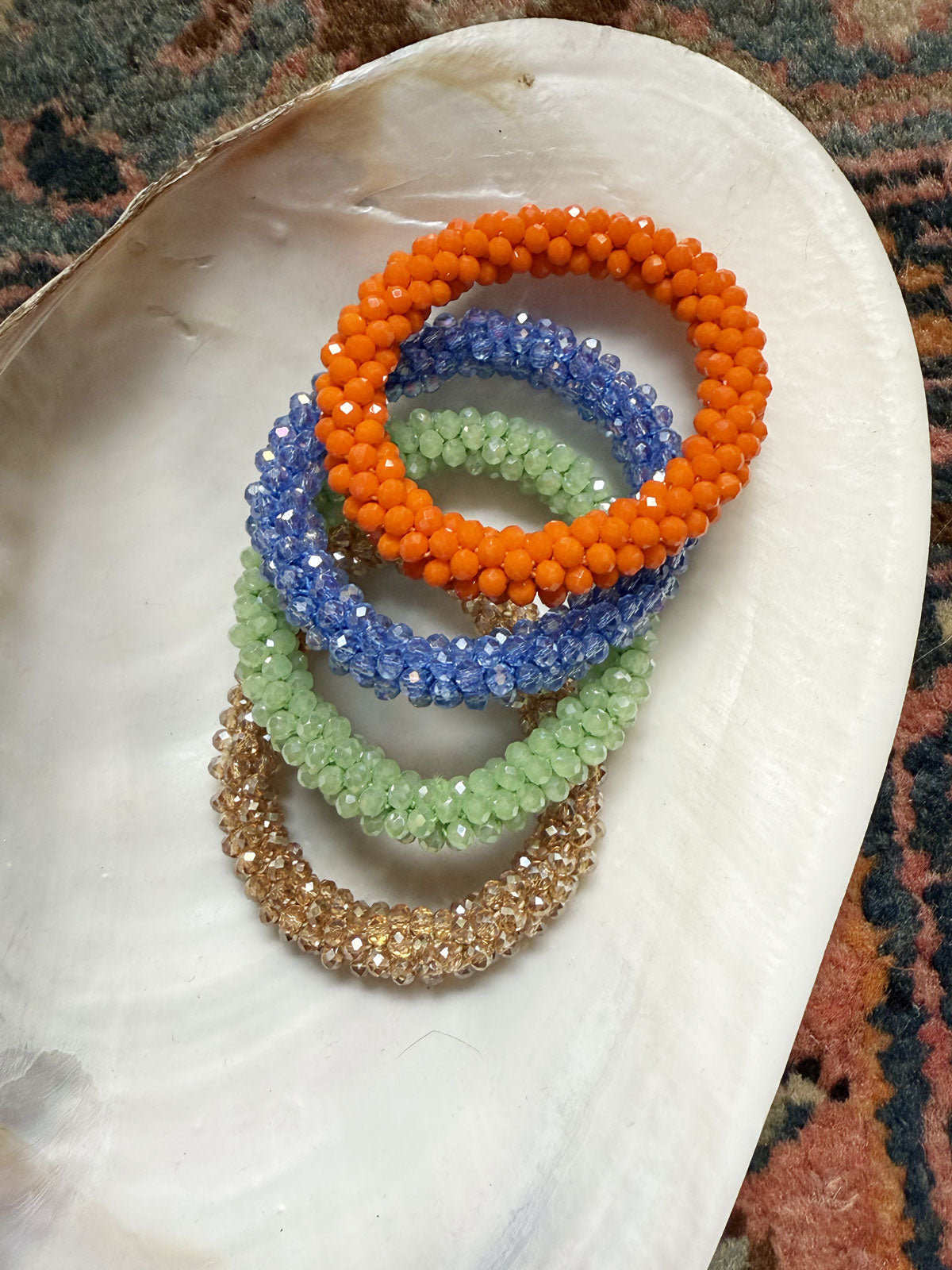 Daria Hair & Wrist Band Orange