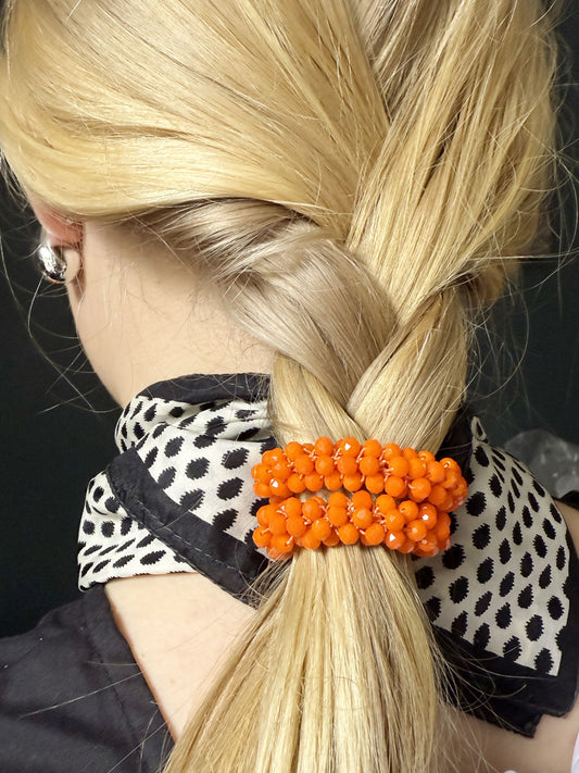 Daria Hair & Wrist Band Orange