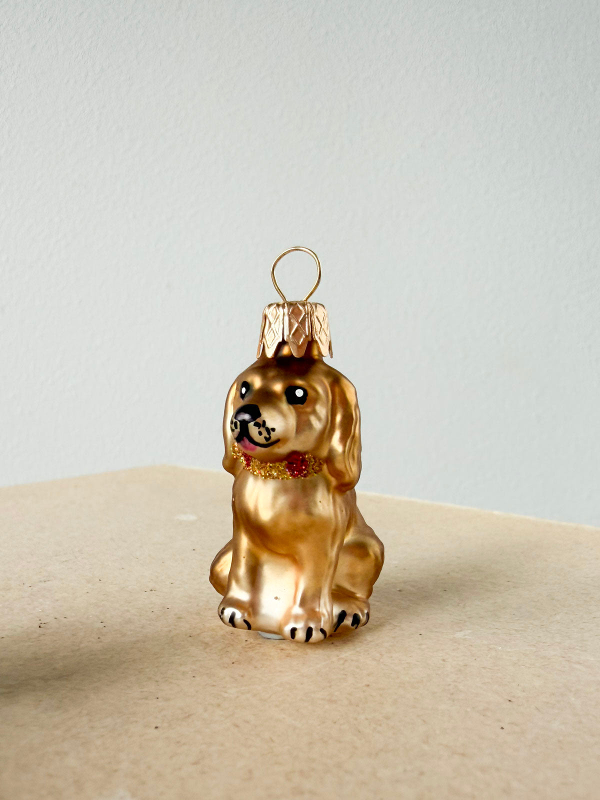 Mini Dog Glass Ornament