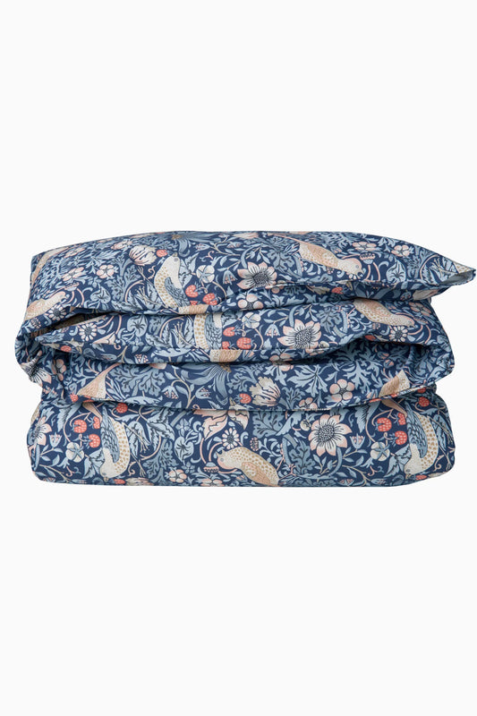 William Morris x Havi duvet cover Strawberry Thief blue